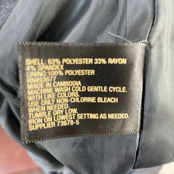 Worthington Gray Midi Skirt Size 10 EUC - Picture 7 of 7